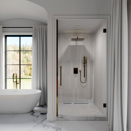 ZLINE Autograph Edition Crystal Bay Thermostatic Shower System in Champagne Bronze (CBY-SHS-T2-CB)