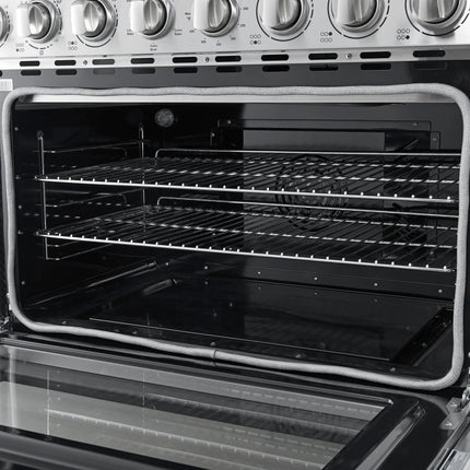 Forno Paolo 36 Inch Freestanding Electric Range, Stainless Steel, 5.44 cu.ft, True Convection Oven, Energy Efficient FORNO