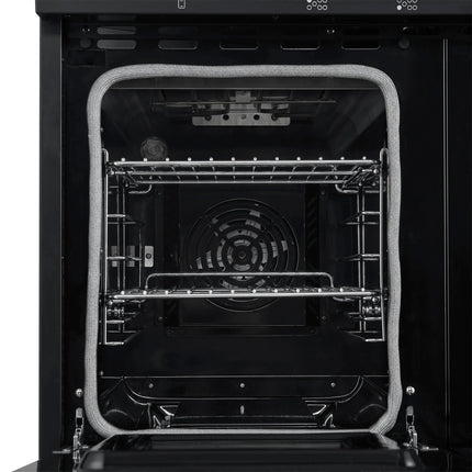 Forno Paolo 48 Inch Freestanding Electric Range in Black with Antique Brass, 6.7 cu.ft, True Convection Oven, Energy Efficient FORNO