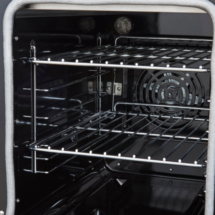 Forno Paolo 48 Inch Freestanding Electric Range, Stainless Steel, 6.7 cu.ft, True Convection Oven, Energy Efficient FORNO