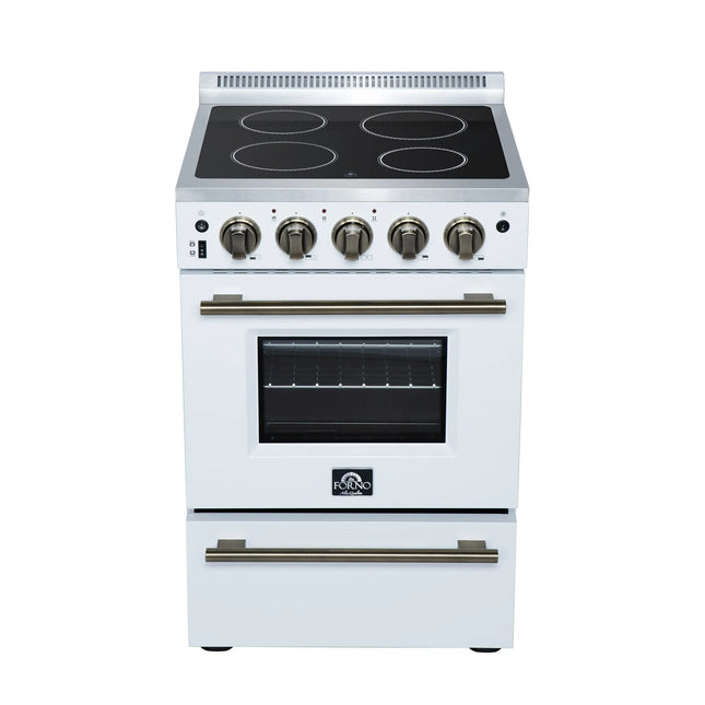 Forno Loiano 24 Inch Freestanding Electric Range in White FORNO