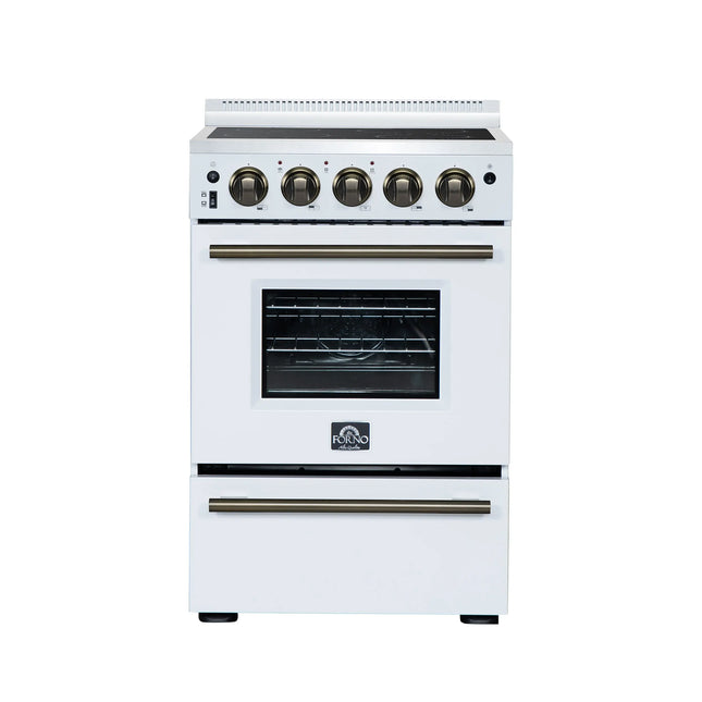Forno Loiano 24 Inch Freestanding Electric Range in White FORNO