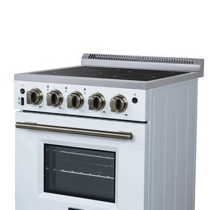 Forno Loiano 24 Inch Freestanding Electric Range in White FORNO