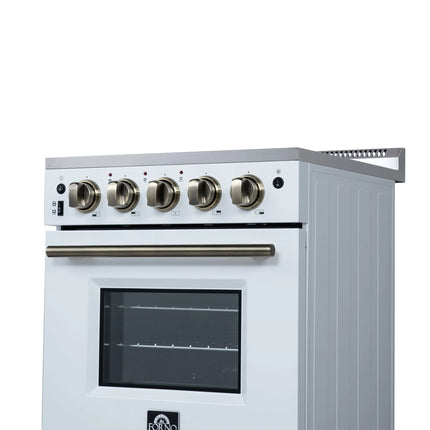 Forno Loiano 24 Inch Freestanding Electric Range in White FORNO