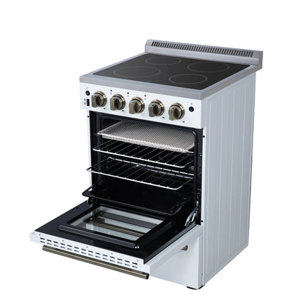 Forno Loiano 24 Inch Freestanding Electric Range in White FORNO