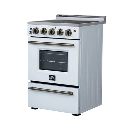 Forno Loiano 24 Inch Freestanding Electric Range in White FORNO