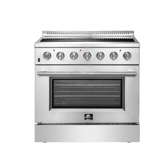 Forno Galiano 36-Inch Freestanding Electric Range, True Convection, Energy Efficient FORNO