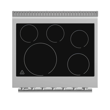 Forno Paolo 30-Inch Freestanding Electric Range, Stainless Steel, 4.38 cu.ft, True Convection Oven, Energy Efficient FORNO