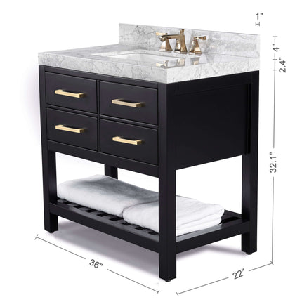 Elizabeth 36" Bath Vanity Set Ancerre Designs