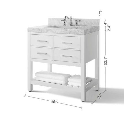 Elizabeth 36" Bath Vanity Set Ancerre Designs