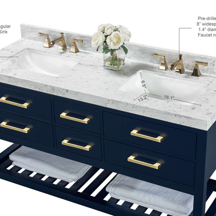 Elizabeth 60" Bath Vanity Set Ancerre Designs