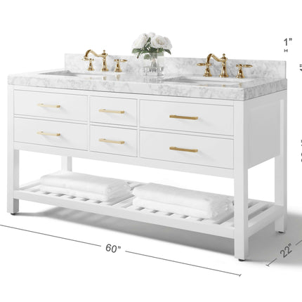 Elizabeth 60" Bath Vanity Set Ancerre Designs