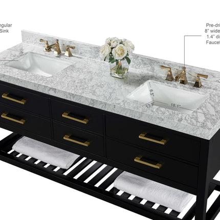 Elizabeth 72" Bath Vanity Set Ancerre Designs