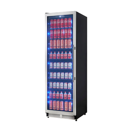 Forno Cesinali 24-Inch Built-In Beverage Cooler, 15.8 cu.ft, Stainless Steel, Dual Temperature Zones, LED Interior Lighting, Adjustable Shelves FORNO
