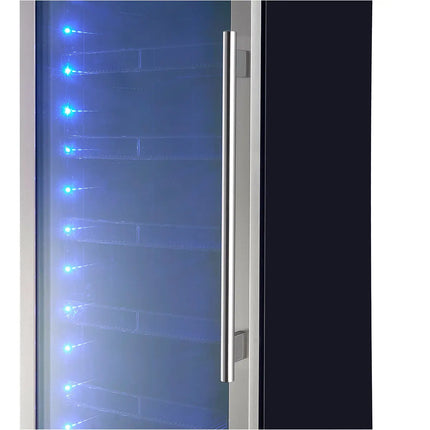 Forno Cesinali 24-Inch Built-In Beverage Cooler, 15.8 cu.ft, Stainless Steel, Dual Temperature Zones, LED Interior Lighting, Adjustable Shelves FORNO