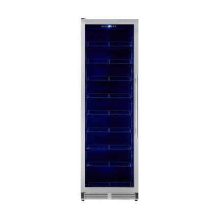 Forno Cesinali 24-Inch Built-In Beverage Cooler, 15.8 cu.ft, Stainless Steel, Dual Temperature Zones, LED Interior Lighting, Adjustable Shelves FORNO