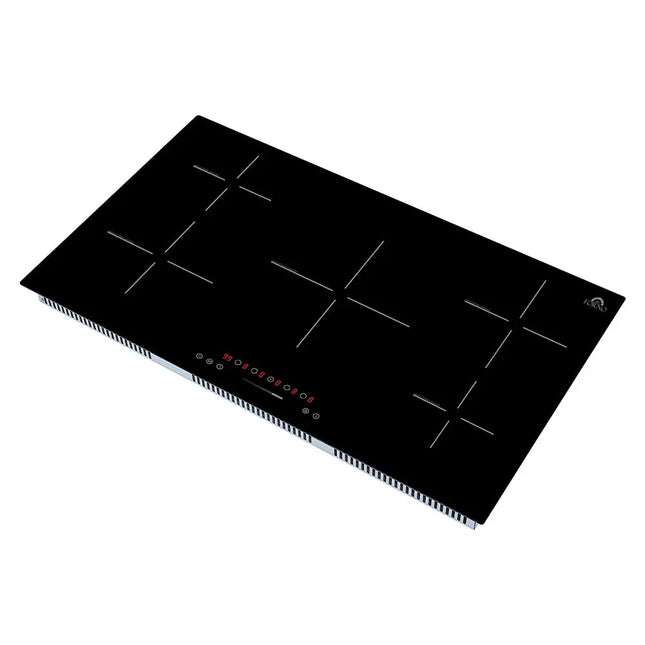 Forno Parco 36-Inch Induction Cooktop, 5 Zones, 10,200W Total Power, Touch Control, 9 Power Levels, Booster Function FORNO