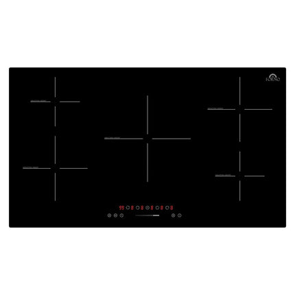 Forno Parco 36-Inch Induction Cooktop, 5 Zones, 10,200W Total Power, Touch Control, 9 Power Levels, Booster Function FORNO