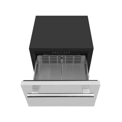 Forno Cosenza 24" Built-In Indoor/Outdoor Drawer Freezer with Ice Maker, 4.69 cu.ft. FORNO