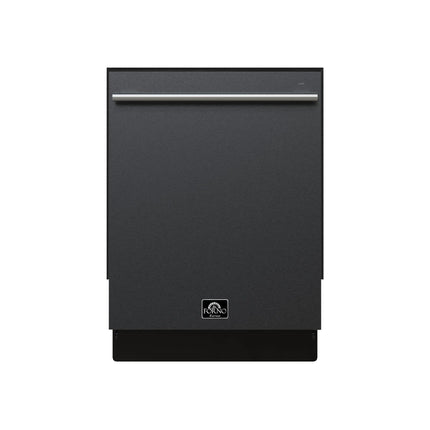 Forno Romano Espresso 24-Inch Built-In Dishwasher, Black Finish, Stainless Steel Tub, 49 dBA, Energy Star Certified FORNO
