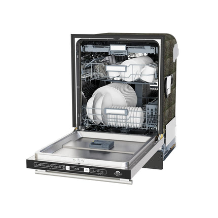 Forno Romano 24-Inch Built-In Dishwasher, Stainless Steel Finish, Stainless Steel Tub, 49 dBA, Energy Star Certified FORNO