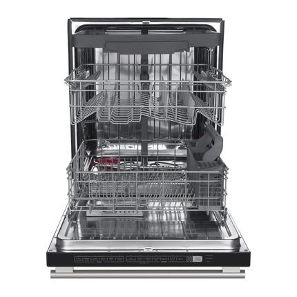 Forno Pozzo 24-Inch Built-In Tall Tub Top Control Dishwasher, Black, 49 dBA, Soil-Sensing Capable, ENERGY STAR FORNO