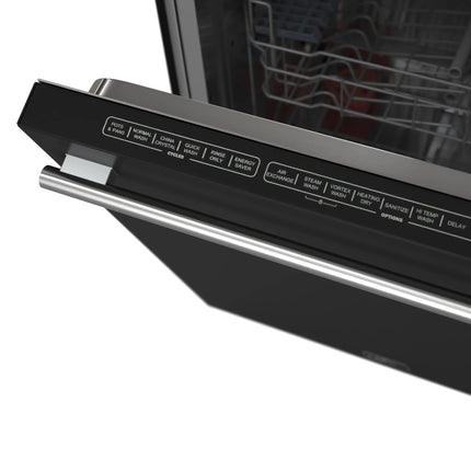 Forno Pozzo 24-Inch Built-In Tall Tub Top Control Dishwasher, Black, 49 dBA, Soil-Sensing Capable, ENERGY STAR FORNO