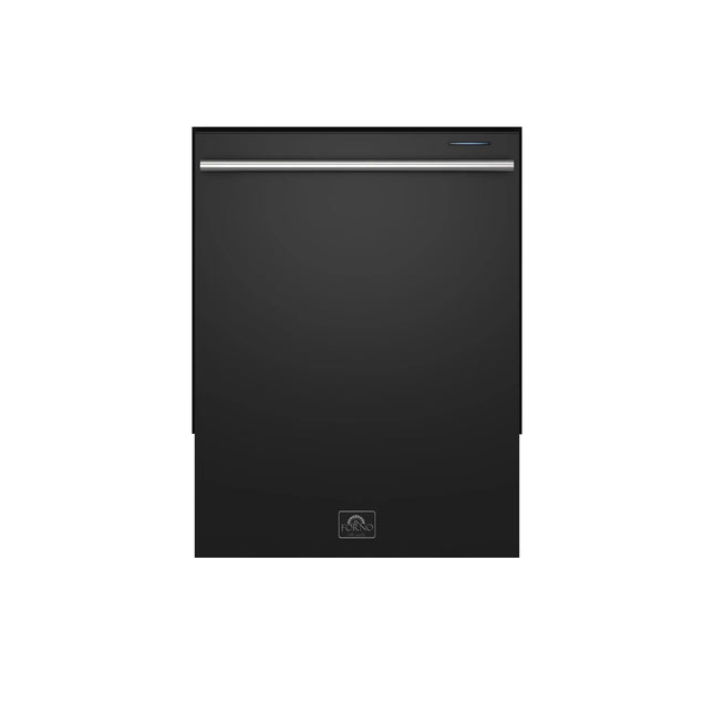 Forno Pozzo 24-Inch Built-In Tall Tub Top Control Dishwasher, Black, 49 dBA, Soil-Sensing Capable, ENERGY STAR FORNO