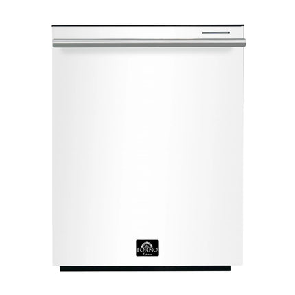 Forno Pozzo 24-Inch Built-In Tall Tub Top Control Dishwasher, White, 49 dBA, ENERGY STAR Certified FORNO