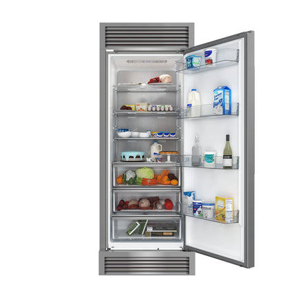 Forno Maderno 28-Inch Built-In Convertible Refrigerator, 13.6 cu.ft, Right Swing, Decorative Grill, ENERGY STAR Certified FORNO