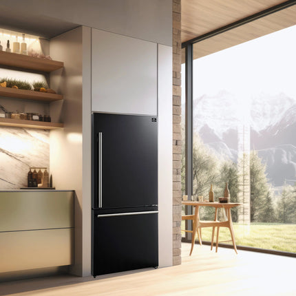 FORNO Premium 3-Piece Kitchen Bundle - Leonardo Espresso 30" Black Range, 31" Black Bottom Freezer Refrigerator, 24" Black Built-In Dishwasher - FBDL-007-02US Forno vendors US