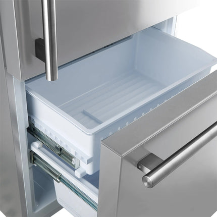 Forno Milano 2-Piece 62-Inch Freestanding Dual Bottom Freezer Refrigerator, Stainless Steel – 34.4 cu.ft, Touch Control, Ice Maker FORNO