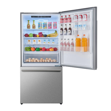 Forno Milano 2-Piece 62-Inch Freestanding Dual Bottom Freezer Refrigerator, Stainless Steel – 34.4 cu.ft, Touch Control, Ice Maker FORNO