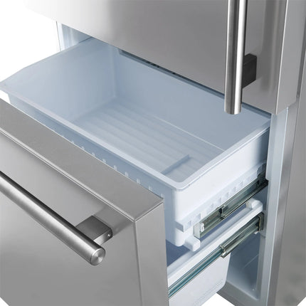 Forno Milano 2-Piece 62-Inch Freestanding Dual Bottom Freezer Refrigerator, Stainless Steel – 34.4 cu.ft, Touch Control, Ice Maker FORNO