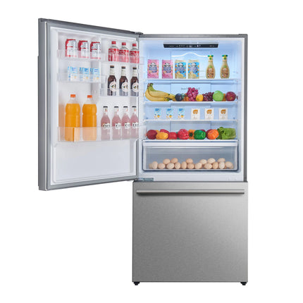 Forno Milano 2-Piece 62-Inch Freestanding Dual Bottom Freezer Refrigerator, Stainless Steel – 34.4 cu.ft, Touch Control, Ice Maker FORNO