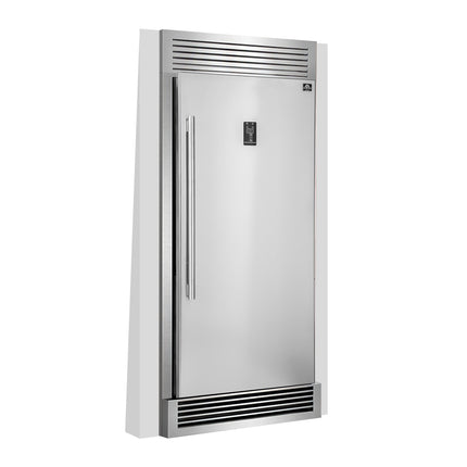 Forno Rizzuto 28-Inch Upright Convertible Refrigerator, 32-Inch Wide, Right Swing, Decorative Grill, ENERGY STAR Certified FORNO