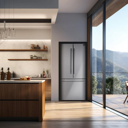 FORNO Premium 2-Piece Kitchen Bundle - Marco 30-inch Gas Range Stainless Steel, Forno Gallipoli 30" French Door Refrigerator with Bottom Freezer 17.5 cu. ft Capacity - FBDL-021-02CAUS FORNO