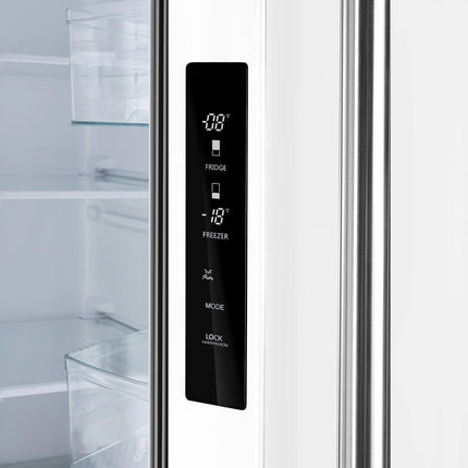 Forno Gallipoli Espresso 30-Inch White French Door Refrigerator, Bottom Freezer, 17.5 Cu. Ft., No Frost, Ice Maker FORNO