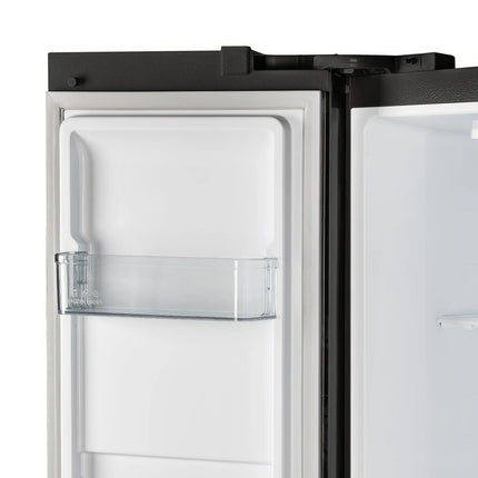 Forno Salerno Espresso 33-Inch Black Side-by-Side Refrigerator, 15.6 Cu. Ft., Energy-Efficient, No Frost, Modern Design FORNO
