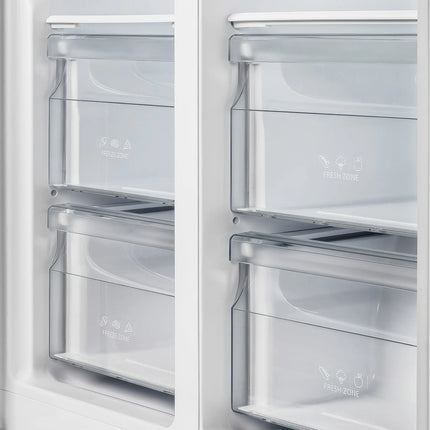 Forno Salerno 37-Inch Built-In Stainless Steel Refrigerator, 15.6 cu.ft, Modern Decorative Grill, ENERGY STAR Certified FORNO