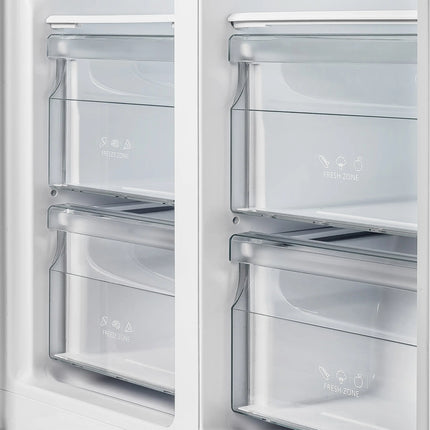 Forno Salerno 37-Inch Built-In Stainless Steel Refrigerator, 15.6 cu.ft, Decorative Grill, ENERGY STAR Certified FORNO