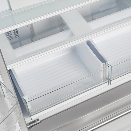 Forno Moena 40-Inch French Door Refrigerator, Stainless Steel, 19.2 cu.ft, Modern Decorative Grill, ENERGY STAR Certified FORNO