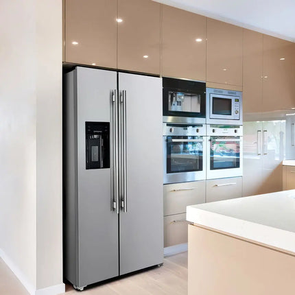 Forno Salerno 36-Inch Side-by-Side Stainless Steel Refrigerator, 20 cu.ft, ENERGY STAR Certified FORNO