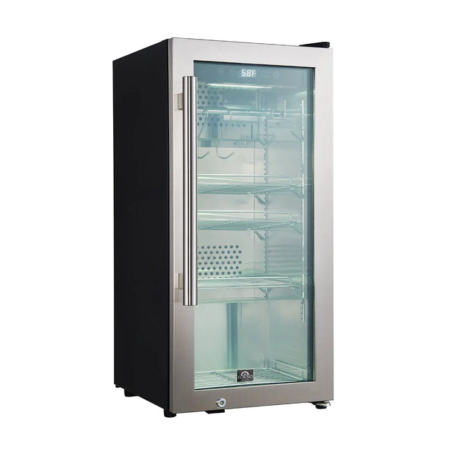 Forno Asciutto 16-Inch Dry Aging Cabinet, Stainless Steel 304, 2.65 cu.ft, LED Lighting, Adjustable Shelves FORNO