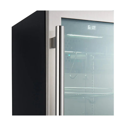 Forno Asciutto 16-Inch Dry Aging Cabinet, Stainless Steel 304, 2.65 cu.ft, LED Lighting, Adjustable Shelves FORNO