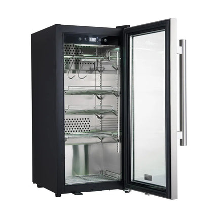 Forno Asciutto 16-Inch Dry Aging Cabinet, Stainless Steel 304, 2.65 cu.ft, LED Lighting, Adjustable Shelves FORNO