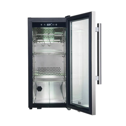 Forno Asciutto 16-Inch Dry Aging Cabinet, Stainless Steel 304, 2.65 cu.ft, LED Lighting, Adjustable Shelves FORNO