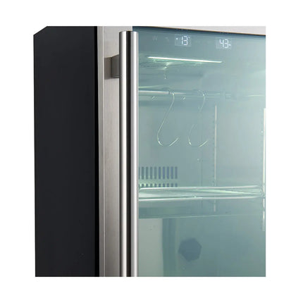 Forno Asciutto 17-Inch Dry Aging Cabinet, Stainless Steel 304, 1.84 cu.ft, LED Lighting, Adjustable Shelves FORNO