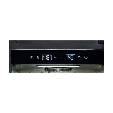 Forno Asciutto 17-Inch Dry Aging Cabinet, Stainless Steel 304, 1.84 cu.ft, LED Lighting, Adjustable Shelves FORNO