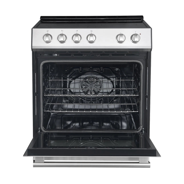 FORNO Premium 3-Piece Kitchen Bundle - Leonardo Espresso 30" Stainless Steel Range, 31" Stainless Steel Bottom Freezer Refrigerator, 24" Stainless Steel Dishwasher - FBDL-007-01US FORNO